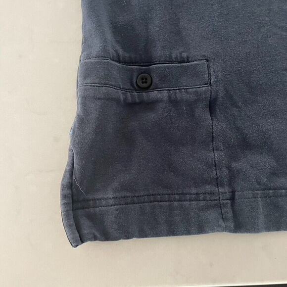 Lululemon Faded Blue Gray Performance Athletic Polo Shirt Tail Pocket - Picture 5 of 7